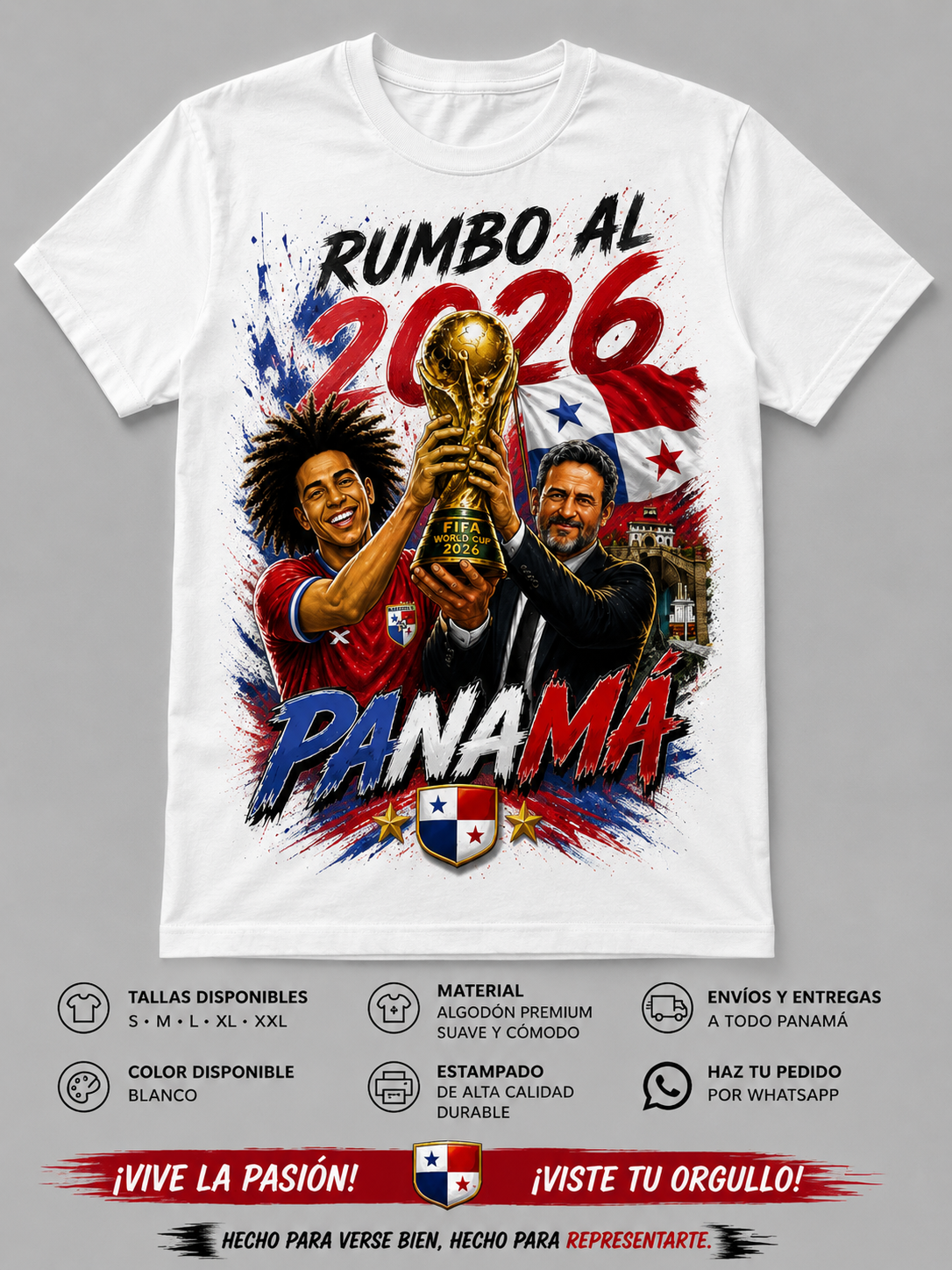 🏆 Playera Panamá Campeón 2026-C003