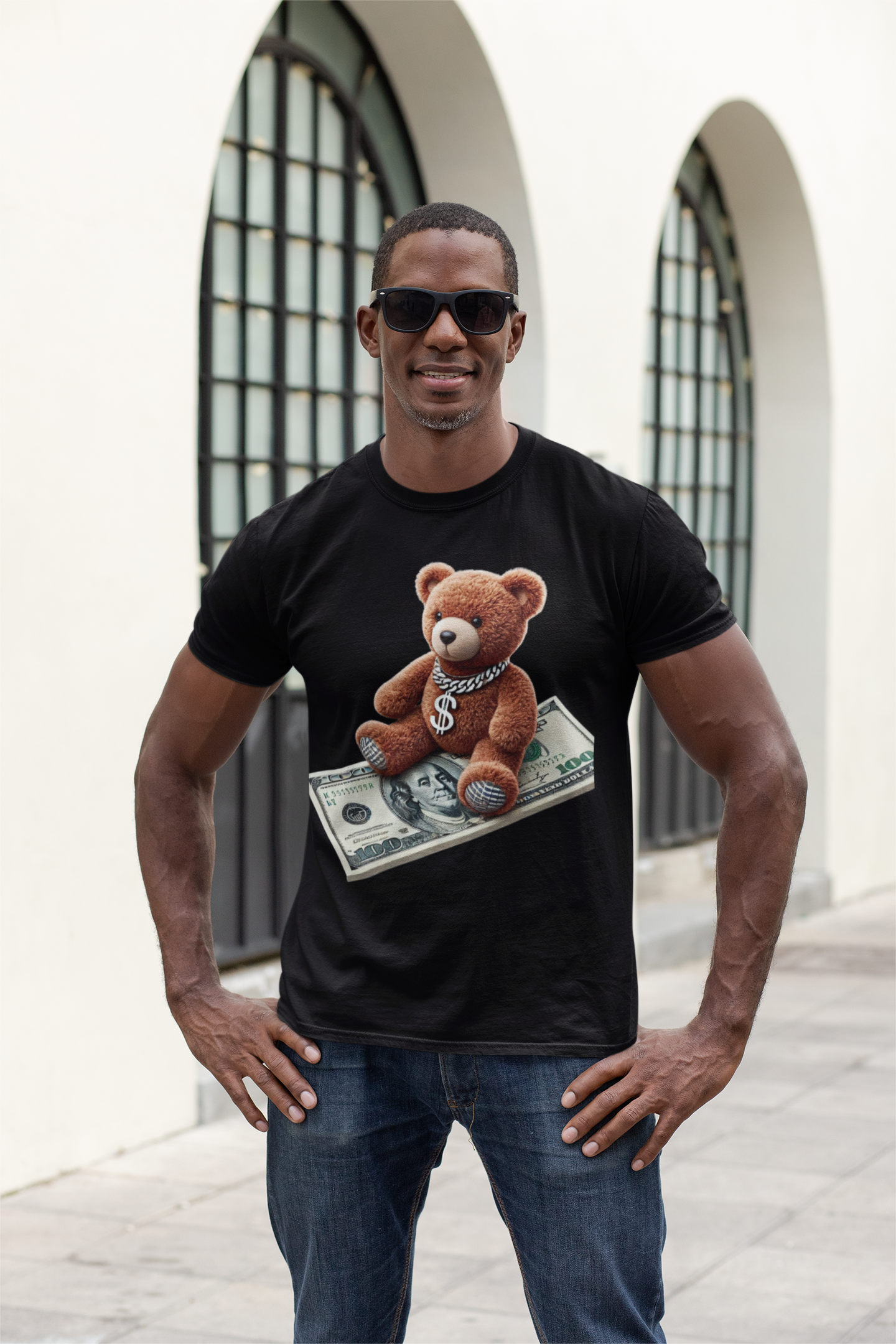 Dollar Bill Teddy Bear-A001