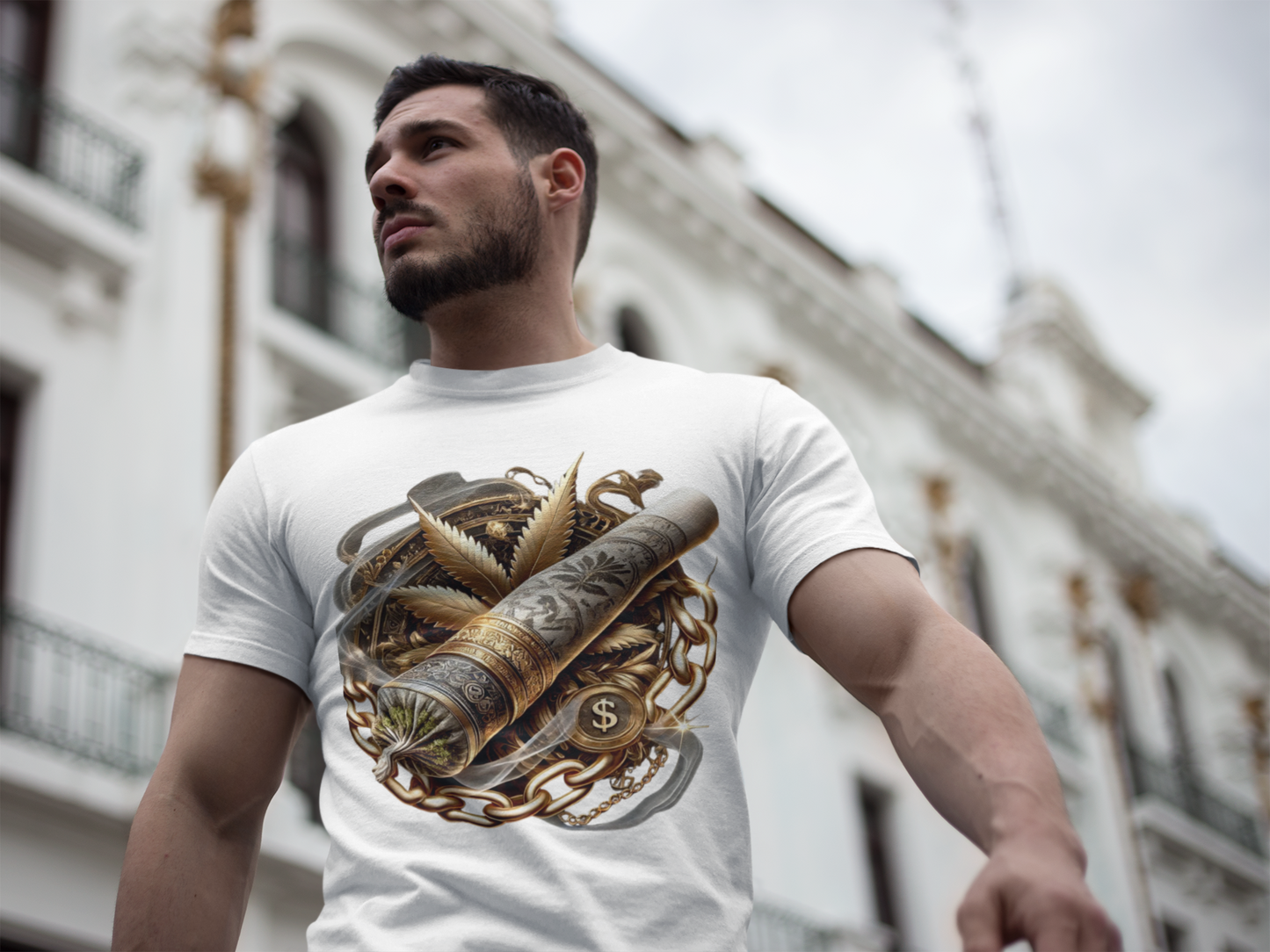 Gold Chain Ccannabis-A004