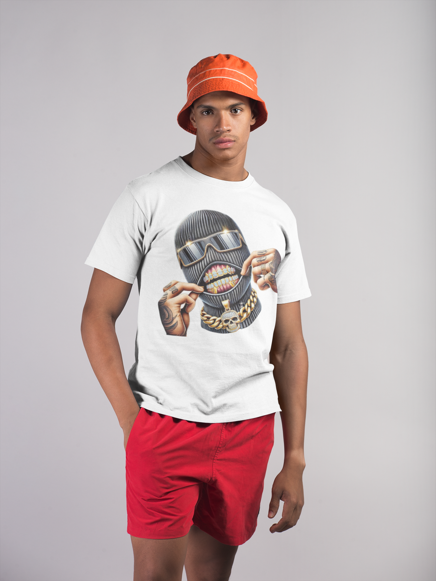Tshirt Skull Diamonds-A009