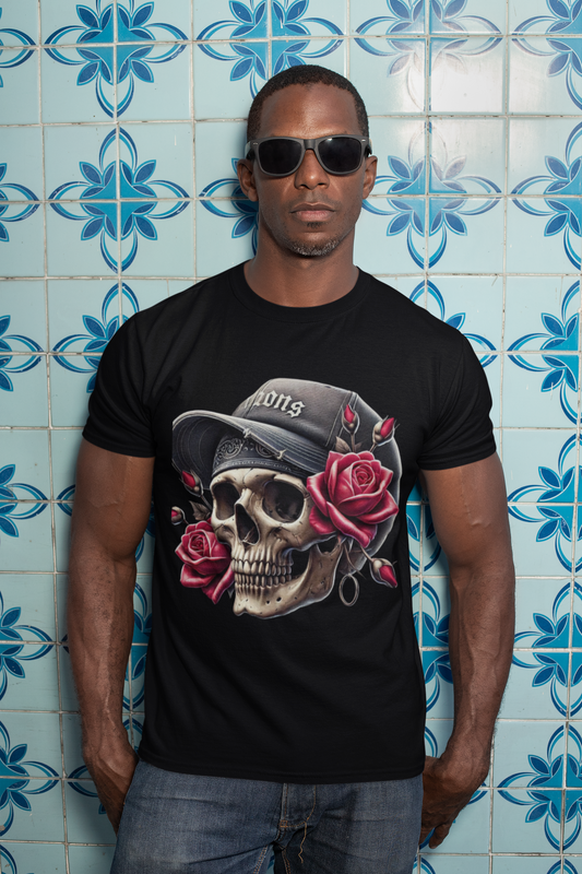 Gangsta Skull & Roses-A005